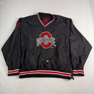 Global Identity Ohio State Buckeyes Windbreaker Pullover‎ Black Mens Large L